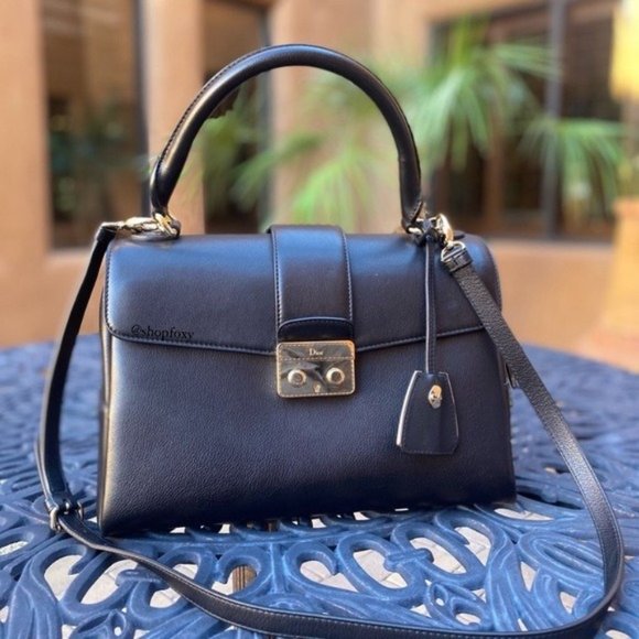 Dior Handbags - SOLD Dior New Lock Top Handle Leather Bag
